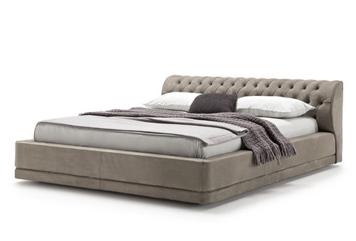 Lit double - VERDANA - Ennerev Materassi - classique / tapissé / en bois