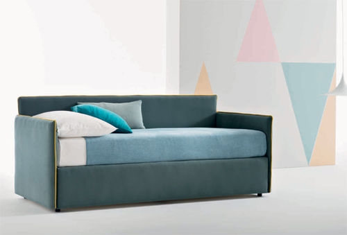 Canapé lit - POLARIS - Ennerev Materassi - contemporain / en tissu / bleu