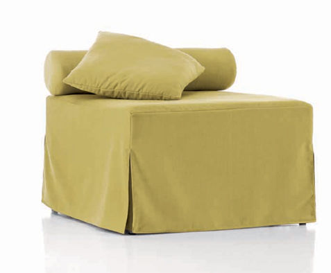 Pouf contemporain - NAOS - Ennerev Materassi - en tissu / lit
