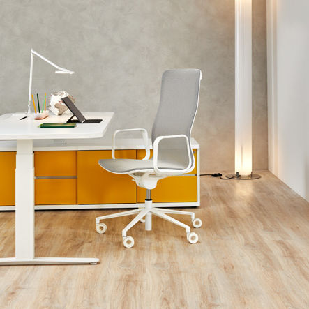 Chaise de bureau contemporaine - ARIA - ESTEL - d'intérieur / en tissu / en polypropylène