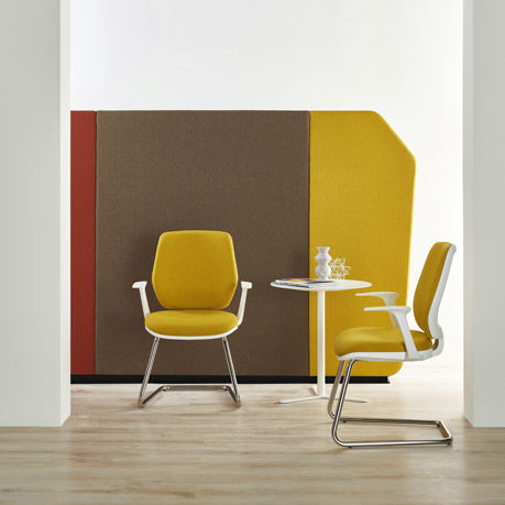 Chaise de bureau contemporaine - FIRST - ESTEL - d'intérieur / en tissu / en polypropylène