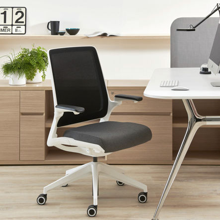 Chaise de bureau contemporaine - SELF - ESTEL - d'intérieur / en tissu / en plastique
