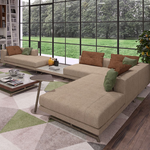Canapé modulable - SANMARINO - ESTEL - d'angle / contemporain / en tissu