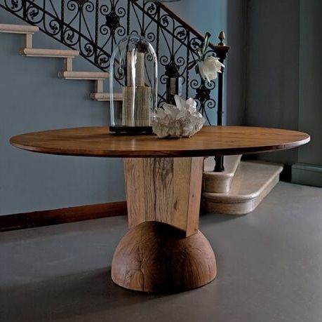 Table contemporaine - BRANCUSI - ESTEL - en chêne / en bois massif / en ébène