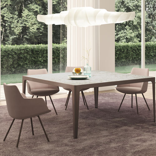 Table contemporaine - GRAND MORE - ESTEL - en métal / en stratifié / en céramique