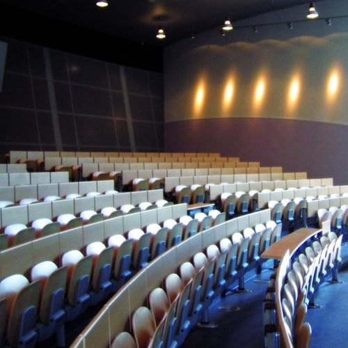 Chaise d'auditorium contemporaine - COPERNICO - ESTEL - d'intérieur / bois / en hêtre