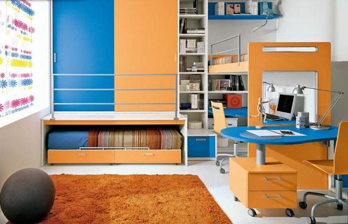 Chambre d'enfant bleue - S.3 - Faer Ambienti - mixte