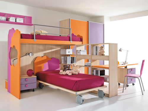 Lit superposé d'angle - NUVOLA - 8 - Faer Ambienti - contemporain / pour enfant (unisexe) / en bois