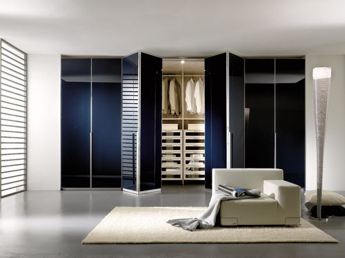 Armoire contemporaine - SPAZIANTE - 5 - Faer Ambienti - en bois / à portes pliantes