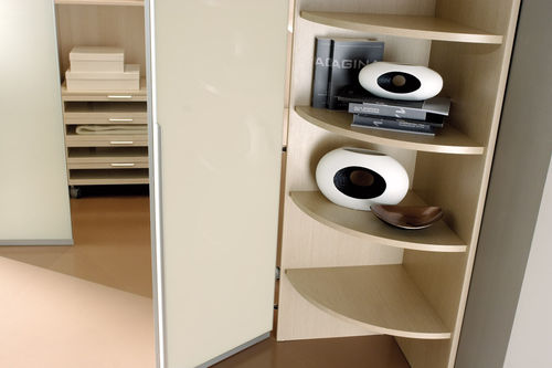Armoire contemporaine - SPAZIANTE - 6 - Faer Ambienti - en bois / à portes pliantes