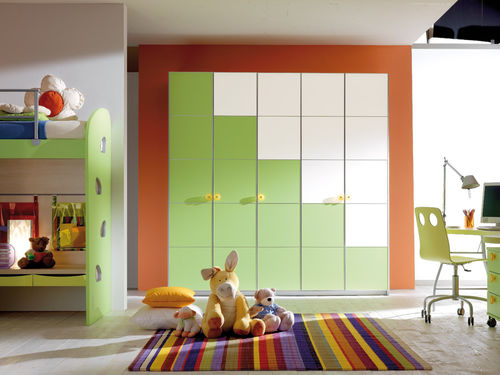 Armoire contemporaine - SPAZIANTE - KIDS - Faer Ambienti - en bois / à portes battantes / pour enfant