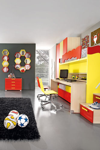 Chambre d'enfant jaune - SPORT - CALCIO 7 - Faer Ambienti - mixte