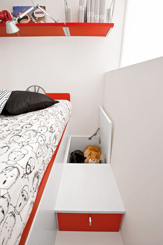 Chambre d'enfant rouge - SPORT - MOTORI 3 - Faer Ambienti - mixte