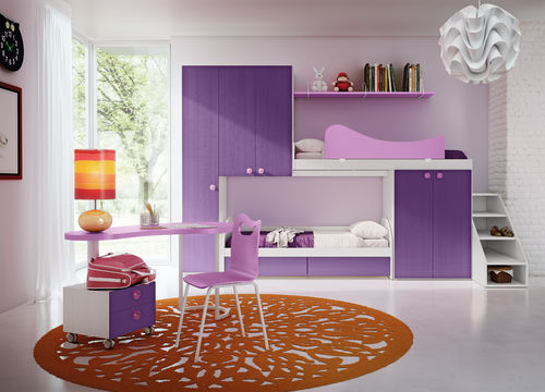 Chambre d'enfant violette - FIABA - CAPPUCCETTO ROSSO - Faer Ambienti - pour fille