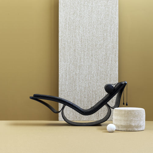 Chaise longue contemporaine - RIO - fasem - en cuir / en hêtre / à bascule