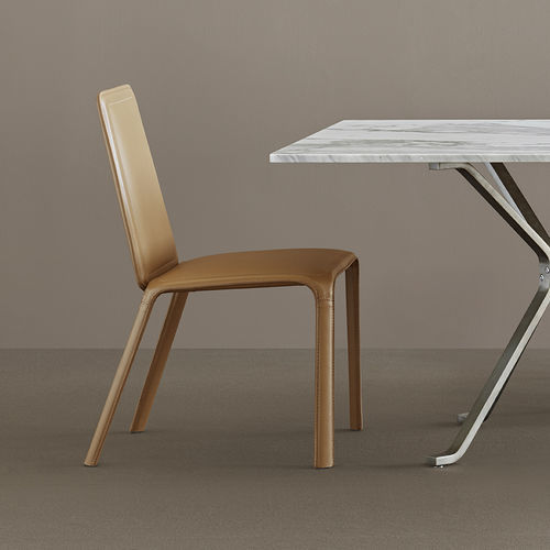 Chaise contemporaine - ANDE - fasem - d'intérieur / en cuir / en polyuréthane