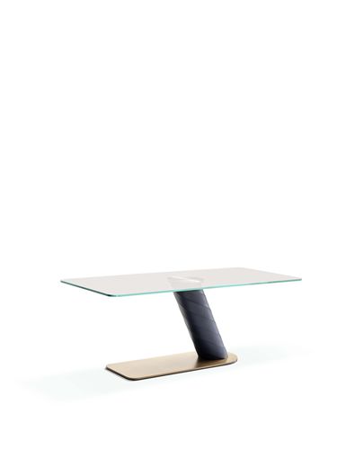 Bureau sur pied - ROLLING DESK - fasem - contemporain / en verre trempé / en verre fumé