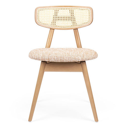 Chaise design original - MALIN WICKER - Fenabel- The heart of seating - d'intérieur / en tissu / en bois