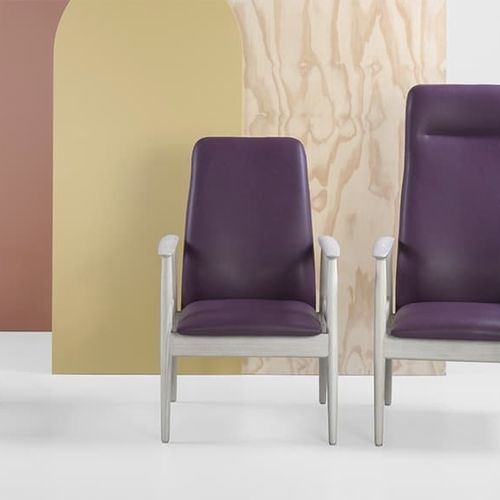 Fauteuil contemporain - SANDAL C1 CB - Fenabel- The heart of seating - en tissu / en cuir / en frêne
