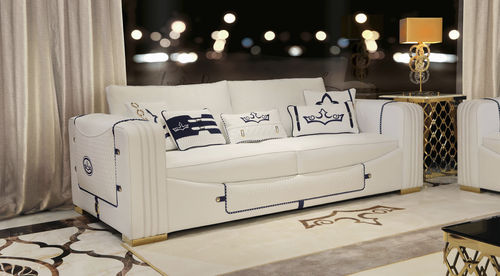 Canapé contemporain - Elegant - Formenti - en tissu / en cuir / avec accoudoirs