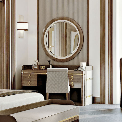 Coiffeuse contemporaine - Metropol - Formenti - en bois / en cuir / en tissu