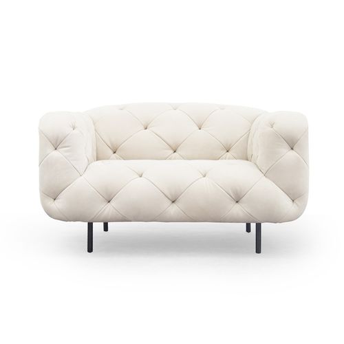 Fauteuil contemporain - OVERSEAS/B - Formitalia Group - en cuir / en tissu / blanc