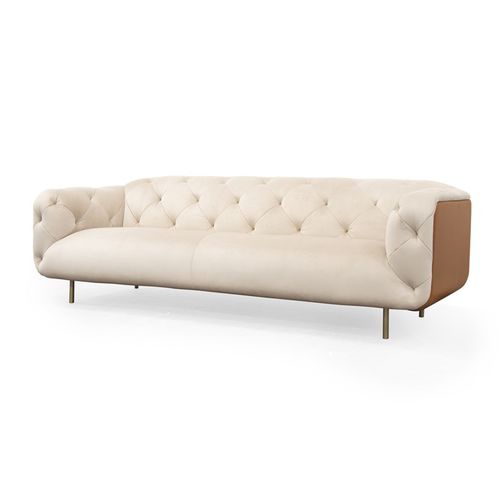 Canapé contemporain - OVERSEAS/A - Formitalia Group - en velours / en cuir / blanc