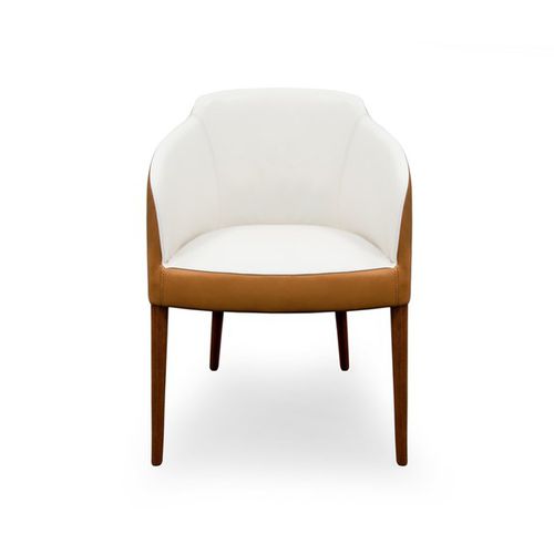 Chaise contemporaine - ROD  - Formitalia Group - d'intérieur / en cuir / avec piètement en bois de feuillus