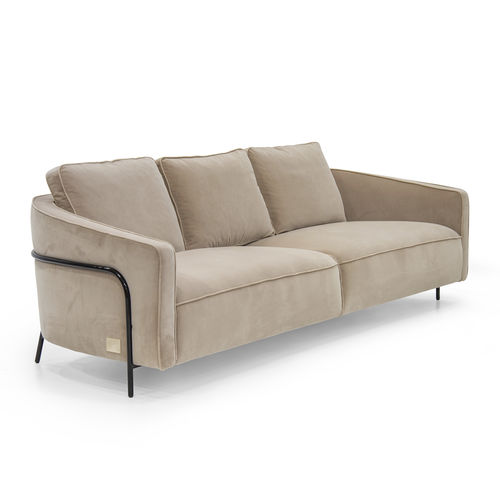 Canapé contemporain - GIULIA  - Formitalia Group - en velours / en cuir / à coussins
