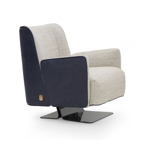 Fauteuil contemporain - SUNRISE - Formitalia Group - en cuir / en tissu / en titane