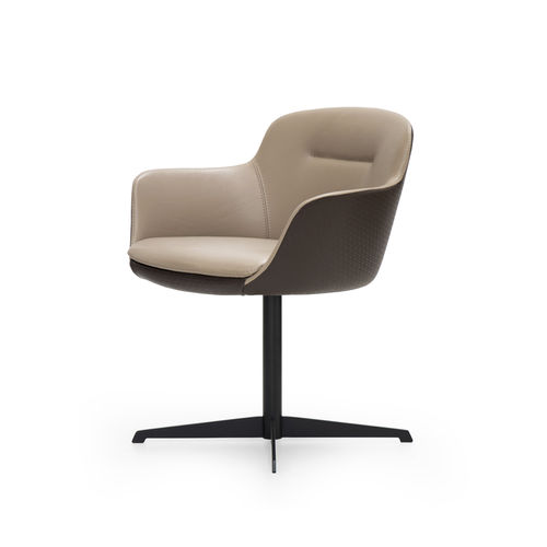 Chaise visiteur contemporaine - KOWLOON - Formitalia Group - d'intérieur / en cuir / tapissée