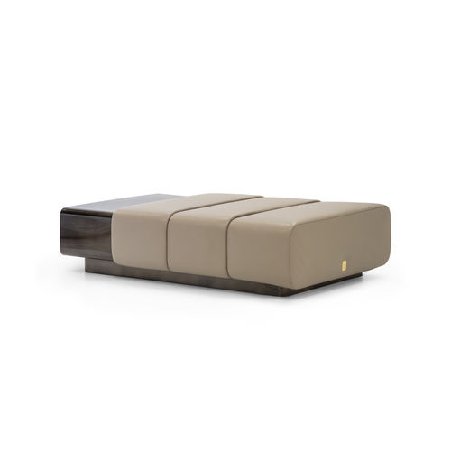 Table basse contemporaine - CIGAR - Formitalia Group - en cuir / avec piètement en métal / rectangulaire