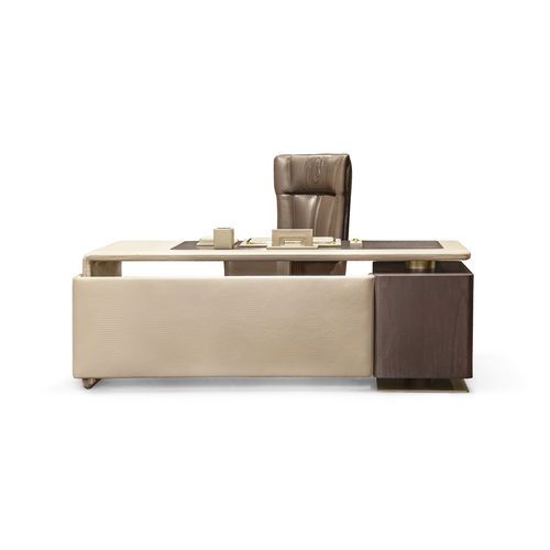 Bureau de direction - YANGOON - Formitalia Group - contemporain / en placage de bois / en cuir