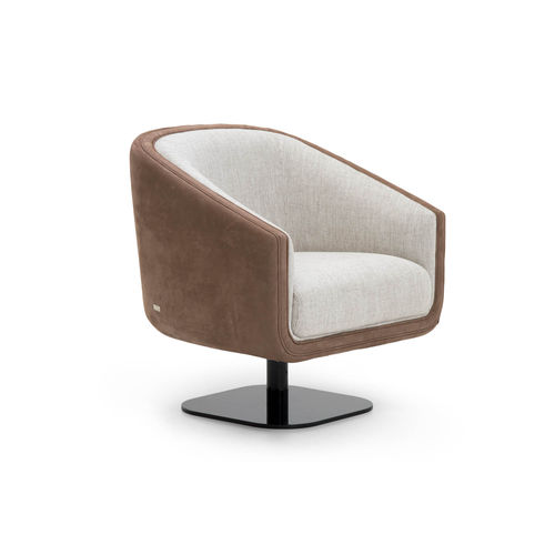 Fauteuil contemporain - DALLAS - Formitalia Group - en cuir / en tissu / en métal