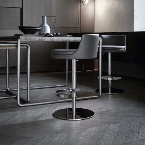 Chaise de bar contemporaine - Ponza GP - Frag - d'intérieur / en tissu / en cuir