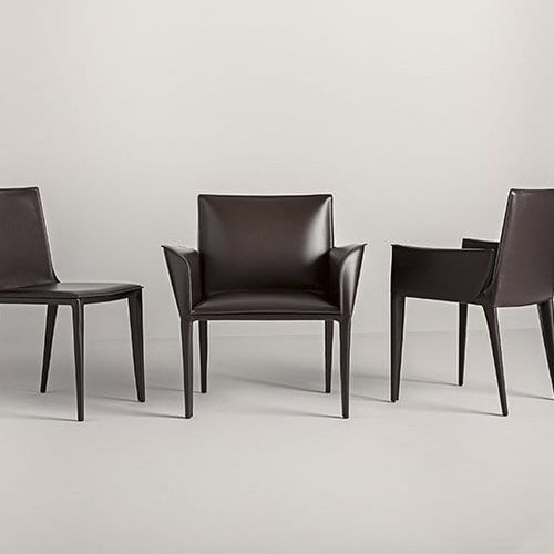 Chaise contemporaine - Latina P - Frag - d'intérieur / en cuir / tapissée