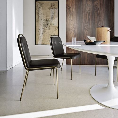 Chaise contemporaine - Olimpia - Frag - d'intérieur / en tissu / en cuir