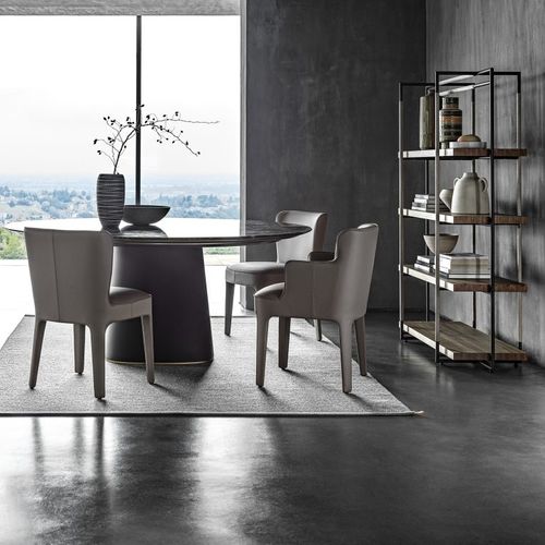 Chaise contemporaine - Public - Frag - d'intérieur / en tissu / en cuir