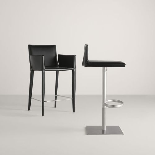 Chaise de bar contemporaine - Latina CP - Frag - d'intérieur / en cuir / en acier