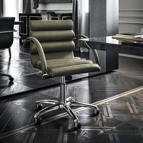 Chaise de bureau contemporaine - Canouan D - Frag - d'intérieur / en tissu / en cuir