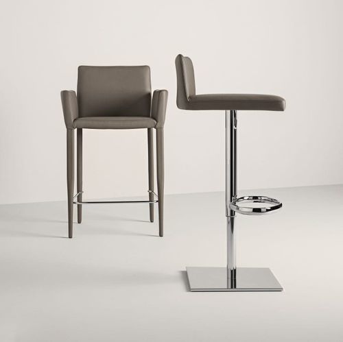 Chaise de bar contemporaine - Bella CP - Frag - d'intérieur / en tissu / en cuir