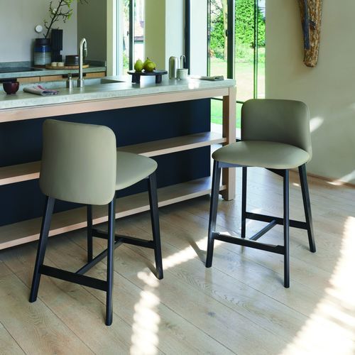 Chaise de bar contemporaine - Siloe B - Frag - d'intérieur / en tissu / en cuir