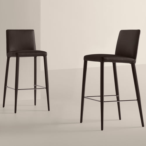 Chaise de bar contemporaine - Bella B - Frag - d'intérieur / en tissu / en cuir