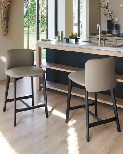 Chaise de bar contemporaine - Siloe C - Frag - d'intérieur / en tissu / en cuir