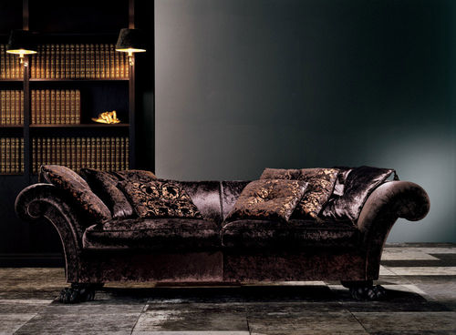 Canapé de style - FANTAISIE 4910 - Fratelli Boffi - en tissu / à coussins / marron