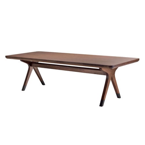Table contemporaine - BULLE - 7101/S - Fratelli Boffi - en bois / avec piètement en bois / carrée