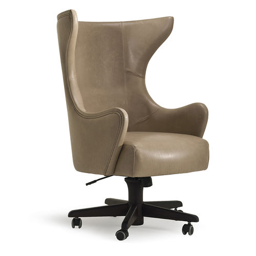 Fauteuil classique - IDA-P 6536/P - Fratelli Boffi - en cuir / en métal / à oreilles