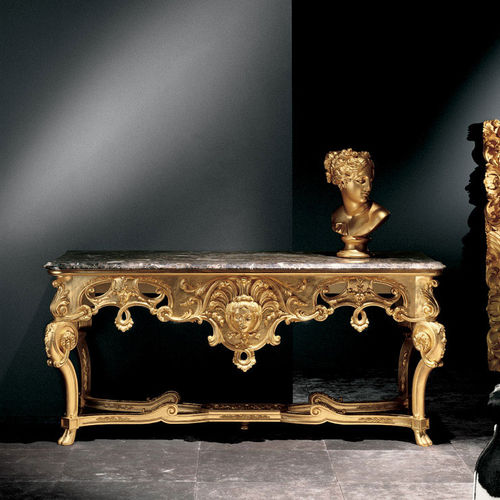 Console de style - COMTESSE 5007 - Fratelli Boffi - en pierre / avec piètement en métal / rectangulaire