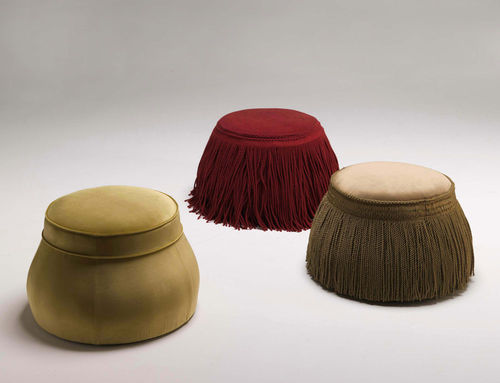 Pouf classique - KIR ROYAL/P - 6102 - Fratelli Boffi - en tissu / rond / tapissé