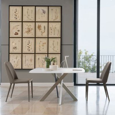 Table contemporaine - T25 GIOTTO - Friulsedie Sud by Dalmasson - en métal / avec piètement en métal / carrée